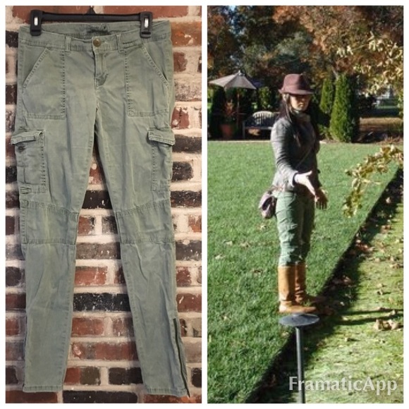 olive green cargo pants american eagle